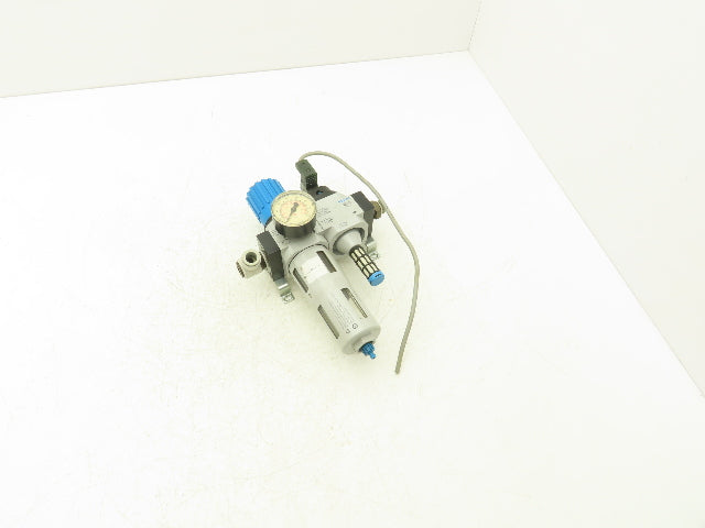 Festo Solenoid Operated On/Off Piston Gate Valve with Filter Regulator 240PSI