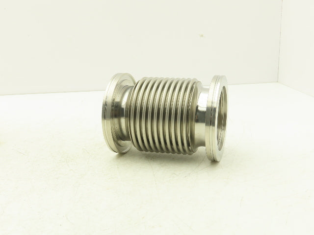 ISO 80 Stainless Flexible Vacuum Bellows 110mm Flange OD 150mm Length