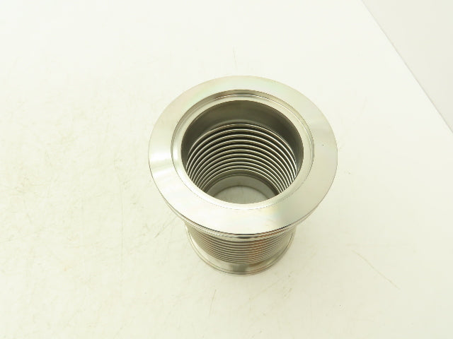 ISO 80 Stainless Flexible Vacuum Bellows 110mm Flange OD 150mm Length