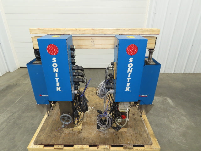 Sonitek SU-10LB Thermal Press Heat Staking Machine Set 6 Zone PLC Control 3Ph