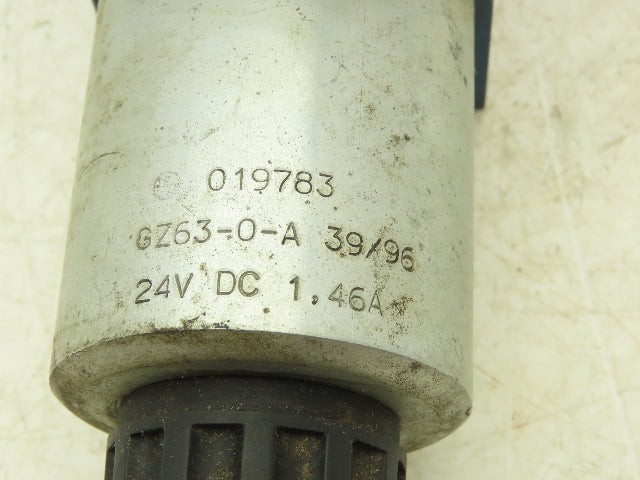 Rexroth 4WE 10 Q32/CG24N9DK24L Hydraulic Directional Solenoid Valve 24VDC