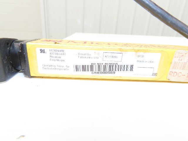 Scientific Technologies STI MC4244RE Light Curtain Receiver Micro Safe 44" Long