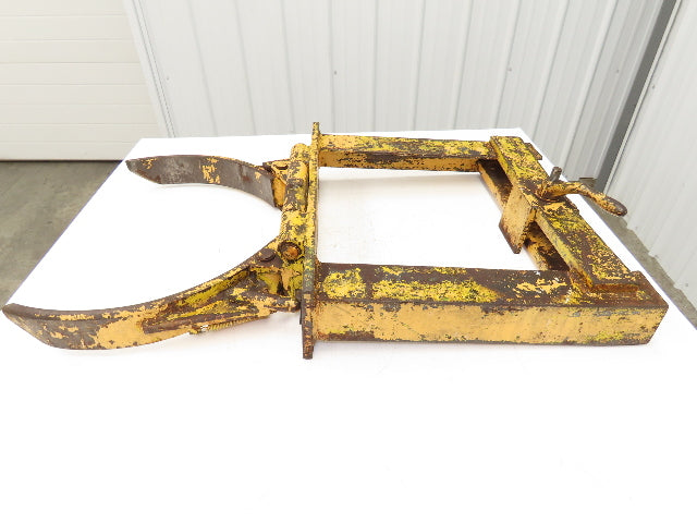 Steel Barrel Drum Grapple Handler Carrier Lifter Yellow Heavy Duty Tip Activated