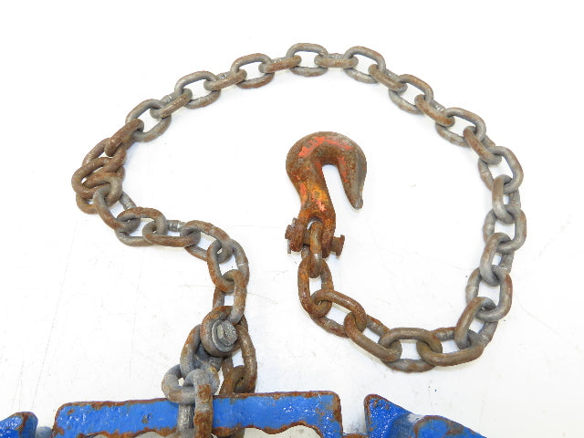 Vestil D-FORK-10-SL Hoisting Rigging Hook Grapple Clamp On Lifter Blue No Hook