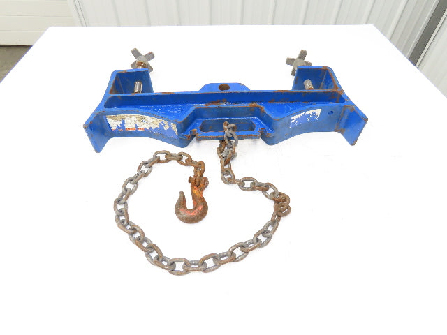 Vestil D-FORK-10-SL Hoisting Rigging Hook Grapple Clamp On Lifter Blue No Hook