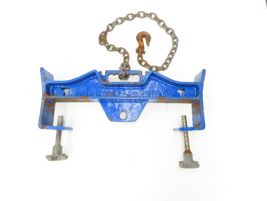 Vestil D-FORK-10-SL Hoisting Rigging Hook Grapple Clamp On Lifter Blue No Hook