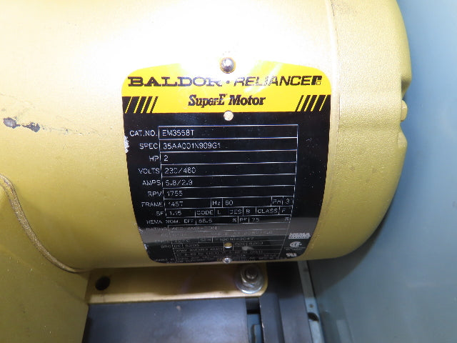 Muto Denki GLB-205 Industrial Turbo Blower 2Hp 460V 3.5" Inlet 3.5" Outlet