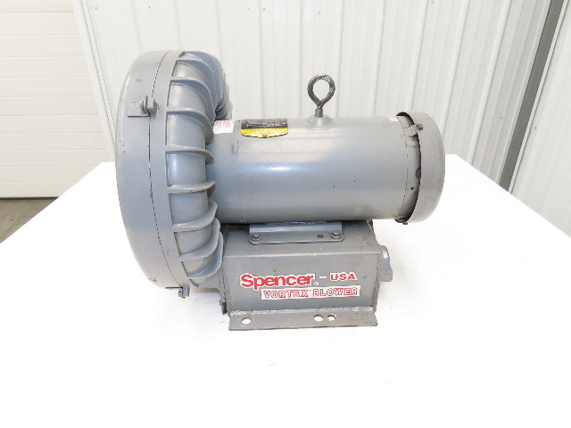 Spencer VB-019B-011 Regenerative Blower 2.5Hp 460V 160CFM 1-1/2" NPT Reversible