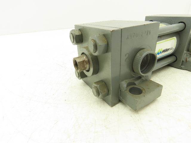 Miller HV72R4N Hydraulic Cylinder 1.5" Bore 1" Stroke 5000psi Lug Foot Mount