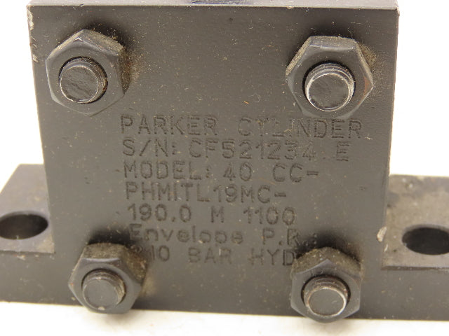 Parker 40 CCPHMITL19MC 190.0 Hydraulic Cylinder 40mm Bore 190mm Stroke 3000psi