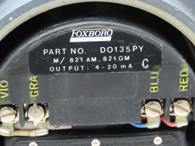 Foxboro 821GM-IK1SL2-A Pressure Transmitter 4-20mA=20psi CS-E/FD-A