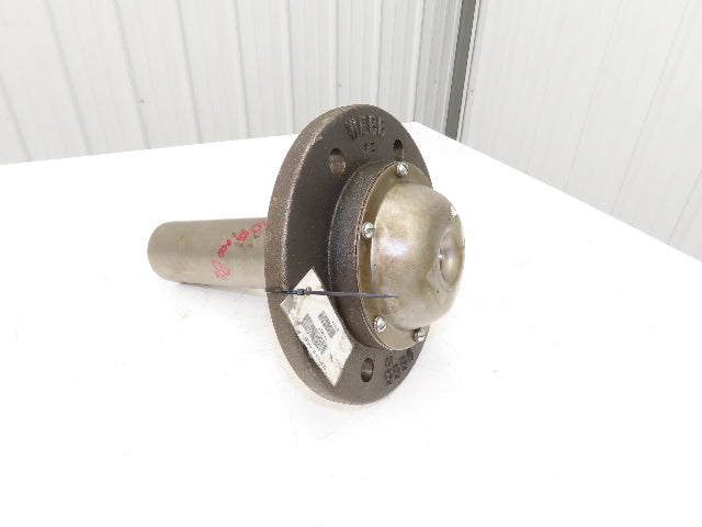 Jervis B Webb Trolley Conveyor Traction Wheel Support Post Flanged Bearing Hub