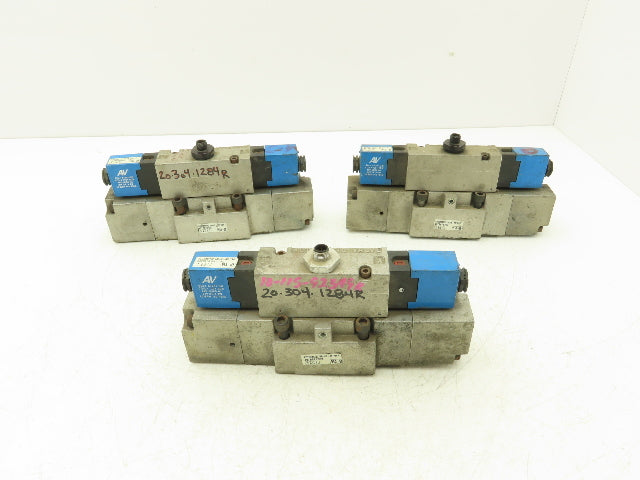 Automatic Valve 407B67S3S3-DB7 Pneumatic Solenoid Valve 24VDC 5/2 Lot of 3