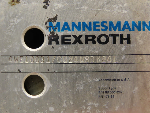 Rexroth 4WE10Q31/CG24N9DK24L Hydraulic Directional Control Solenoid Valve 24VDC
