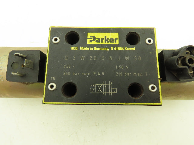 Parker D3W20DNJW30 Hydraulic Directional Control Valve 350 Bar Max 24V