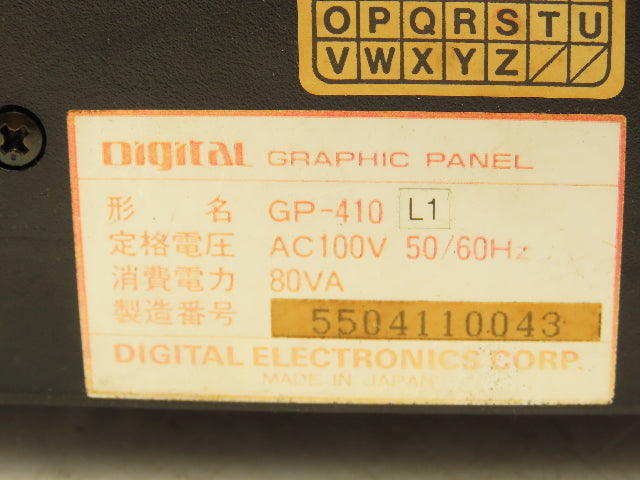 Pro-Face GP-410 L1 Digital HMI Operator Display Digital Graphic Panel 24V