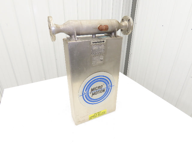 Micro Motion S100S128 Mass Flow Sensor 1" Flanged Coriolis Meter 2250 PSI