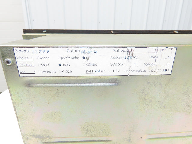 Kuka DX33 Robot HMI TFT Digital Operator Control Panel Push Button 120V CPU 486