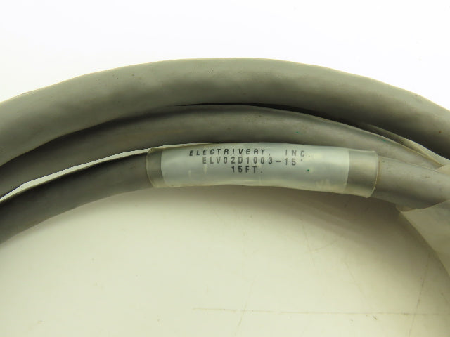 Electrivert MS3476L14-19S Souriau Multi Conductor Cable Mil Spec Connector 15'