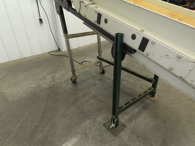 EMI Plastics 23"W x 6'L Incline Cleated Belt Parts Conveyor 17"Bed 115V 1-23FPM