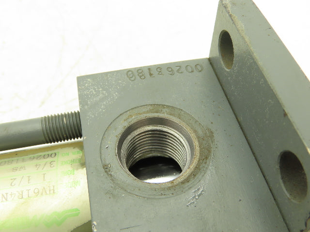 Miller Fluid Power HV61R4N Hydraulic Cylinder 1.5" Bore 3/4" Stroke 1300 PSI