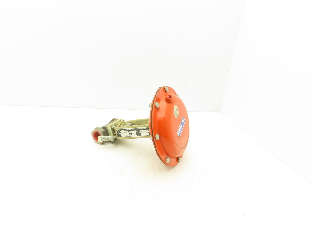 HD Baumann Pneumatic Diaphragm Actuator with 1"NPT 316SS Valve -No Positioner