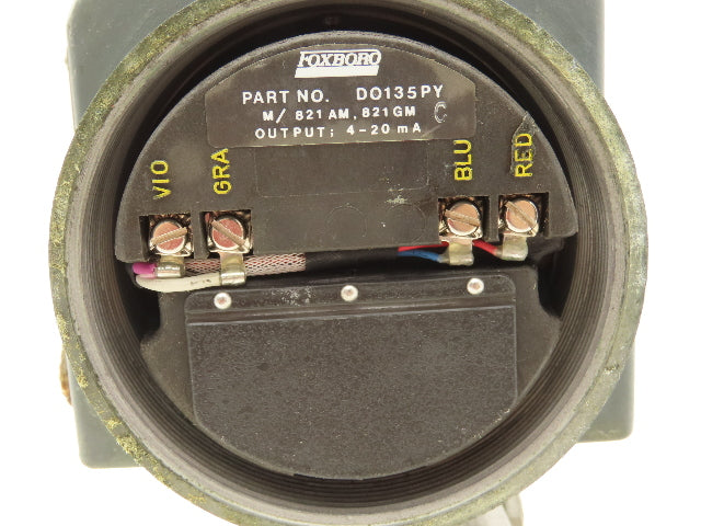 Foxboro 821GM-IS1NM1 Electronic Pressure Transmitter 12.5-65VDC 1/8" NPT 150psi