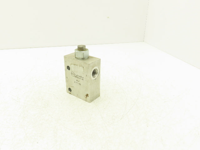 Sun Hydraulics NAJ01Y7-A2 Valve Body W CVEVXCN Pilot Check Valve Cartridge