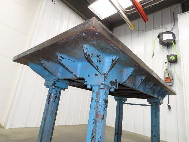 Vintage Precision Steel Welding Layout Table 72x36" Cast Iron 1-1/2" Thick Top