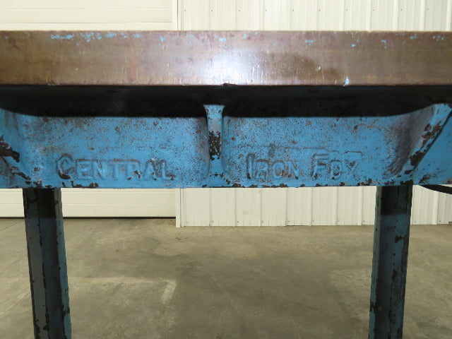 Vintage Precision Steel Welding Layout Table 72x36" Cast Iron 1-1/2" Thick Top