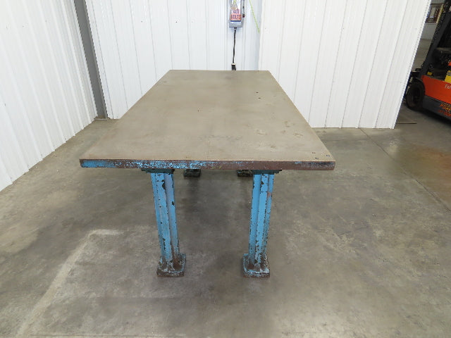 Vintage Precision Steel Welding Layout Table 72x36" Cast Iron 1-1/2" Thick Top