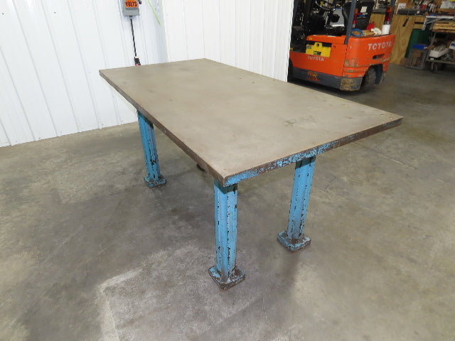 Vintage Precision Steel Welding Layout Table 72x36" Cast Iron 1-1/2" Thick Top