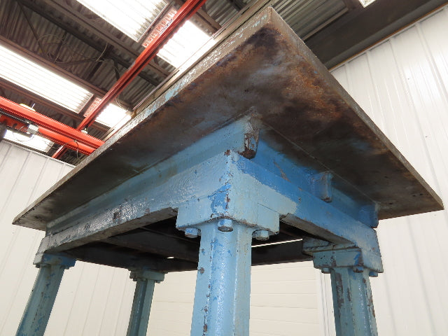 Vintage Precision Steel Welding Layout Table 71.5x36" Cast Iron 1-3/8" Thick Top