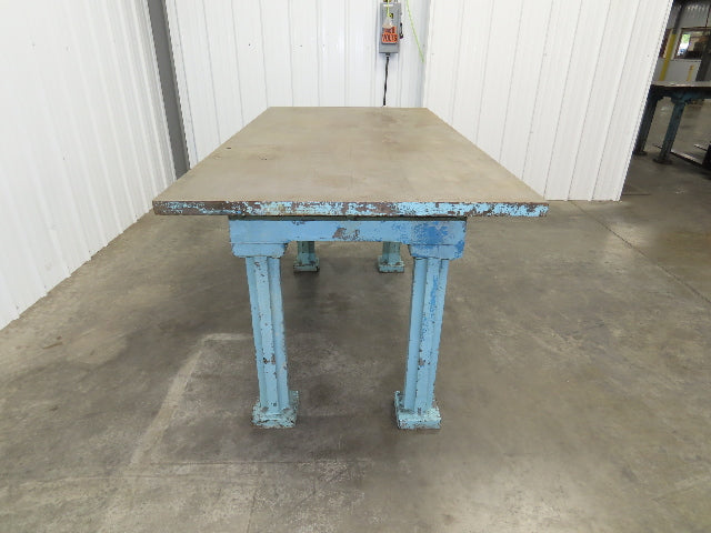 Vintage Precision Steel Welding Layout Table 71.5x36" Cast Iron 1-3/8" Thick Top