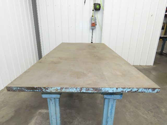 Vintage Precision Steel Welding Layout Table 71.5x36" Cast Iron 1-3/8" Thick Top