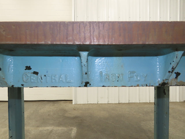 Vintage Precision Steel Welding Layout Table 72x36" Cast Iron 1-1/2" Thick Top
