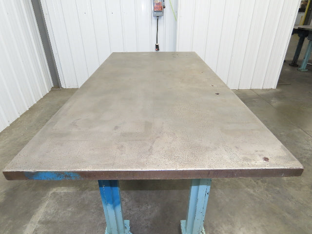 Vintage Precision Steel Welding Layout Table 72x36" Cast Iron 1-1/2" Thick Top