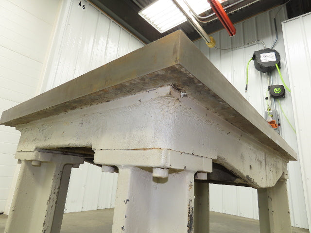 Vintage Precision Steel Welding Layout Table 66x36" Cast Iron 2-1/4" Thick Top