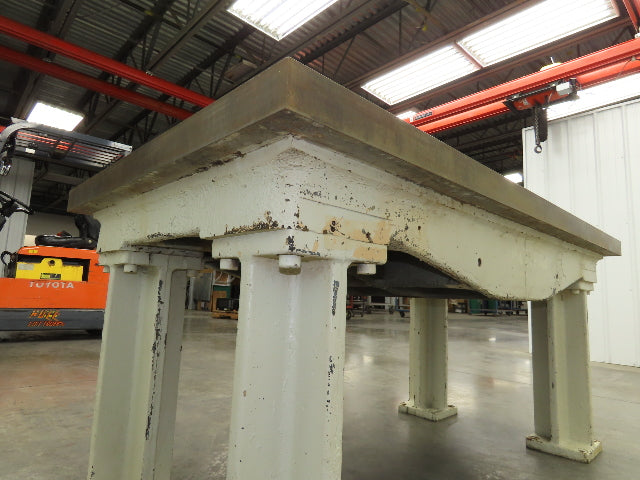Vintage Precision Steel Welding Layout Table 66x36" Cast Iron 2-1/4" Thick Top
