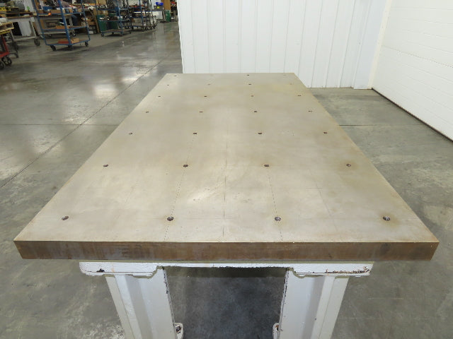 Vintage Precision Steel Welding Layout Table 66x36" Cast Iron 2-1/4" Thick Top