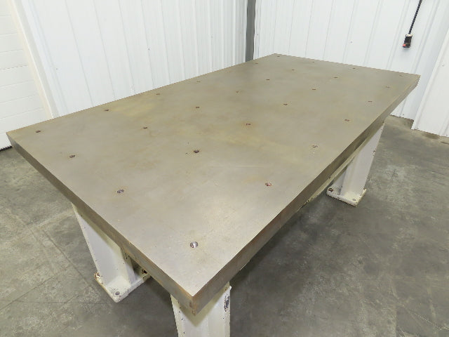 Vintage Precision Steel Welding Layout Table 66x36" Cast Iron 2-1/4" Thick Top