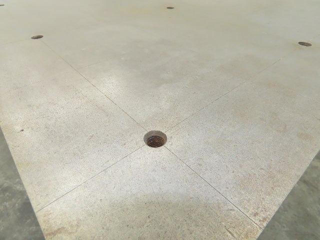 Vintage Precision Steel Welding Layout Table 66x36" Cast Iron 2-1/4" Thick Top