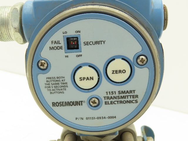 Rosemount 1151DP4S22 Electronic Pressure Transmitter 2000PSI 45VDC W/Bracket