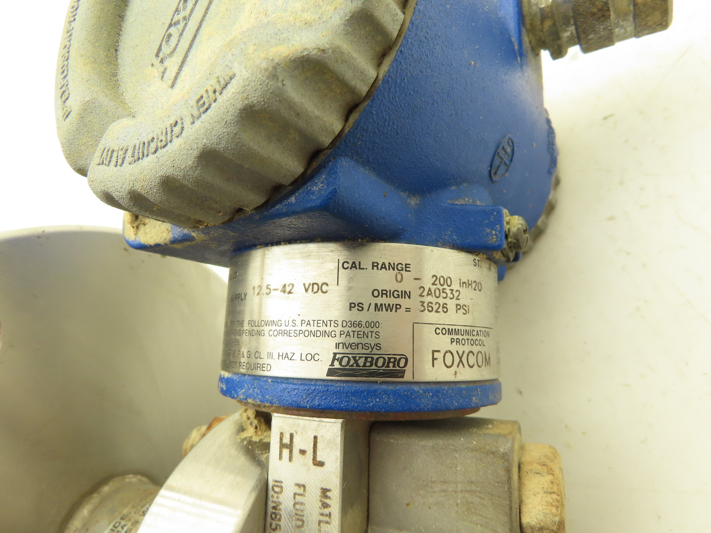 Foxboro IDP10-DF1B01F Pressure Transmitter 0-200"H2O 12.5-42VDC 3" Flanged