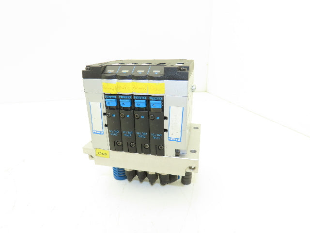 Festo CPV-14-VI 4 Station Solenoid Valve Manifold Assembly 24V CPV14-VI-P4-1/8-B