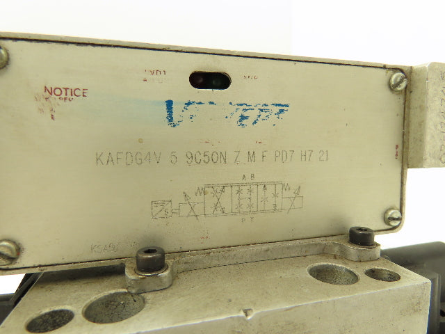 Vickers KAFDG4V 5 9C50N Z M F PD7 H7 21 Hydraulic Proportional Valve