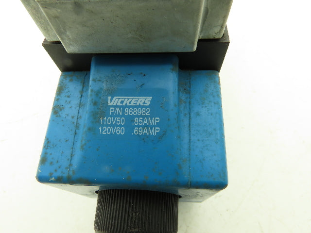 Vickers PA5DG4S4LW-012N-B-60 Hydraulic Directional Control Pilot Valve 120VAC