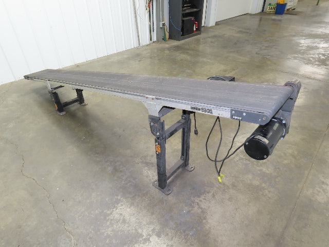 Dorner 2200 Series 12"x 10' Incline Belt Conveyor 115V Variable Speed 114FPM