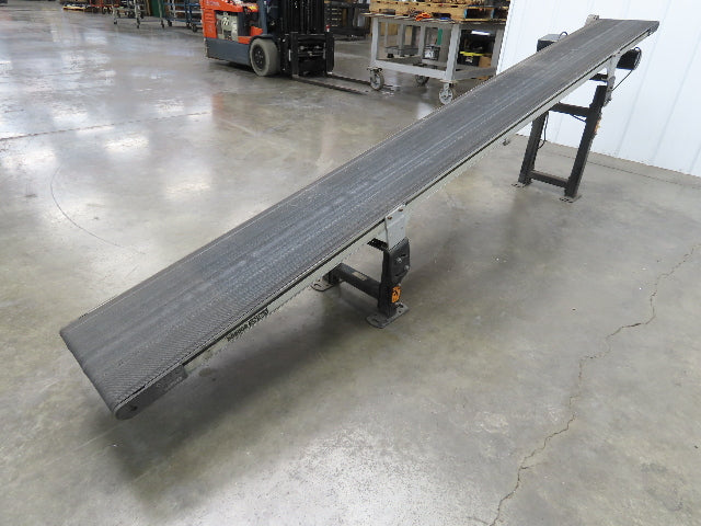 Dorner 2200 Series 12"x 10' Incline Belt Conveyor 115V Variable Speed 114FPM