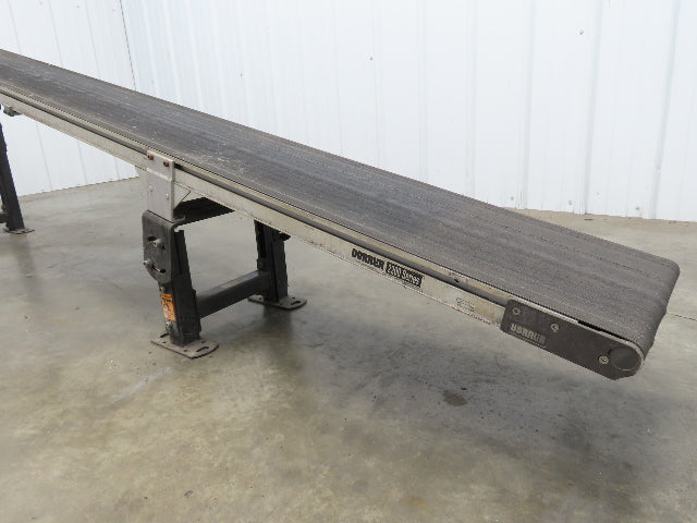 Dorner 2200 Series 12"x 10' Incline Belt Conveyor 115V Variable Speed 114FPM